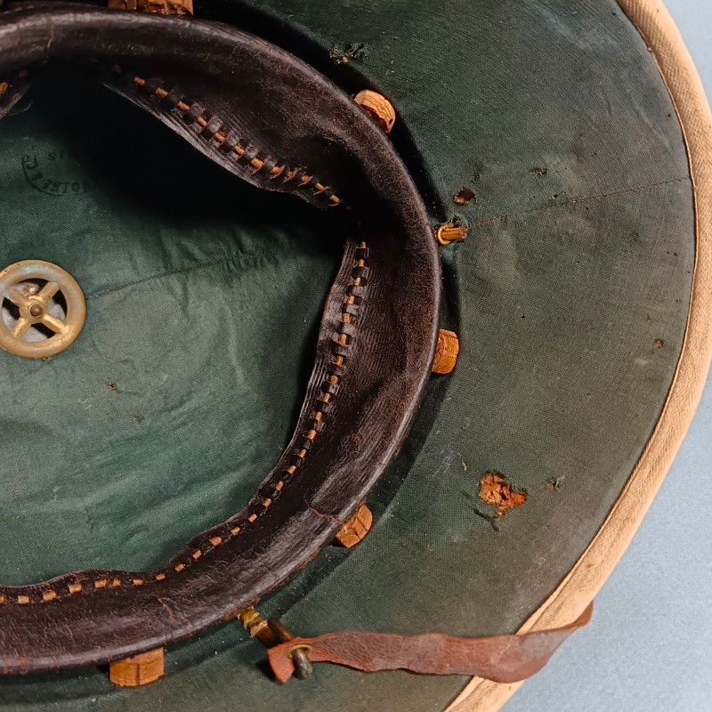 CASQUE COLONIALE INFANTERIE DE MARINE MODELE 1886 "PAIN DE SUCRE" INFANTERIE COLONIALE TROUPES D'AFRIQUE SPAHIS TIRAILLEURS